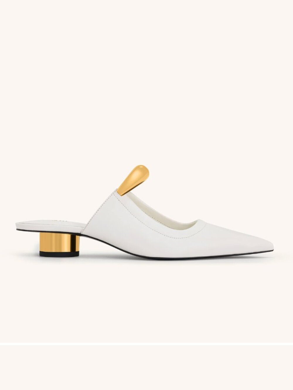 JW PEI HELENA PIERCED MULES IN WHITE SIZE 9 - Picture 11 of 11